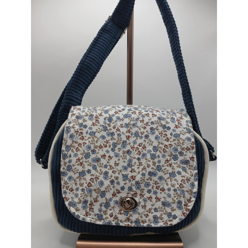 Sac Disco "Fleur Bleu"