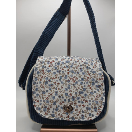 Sac Disco "Fleur Bleu"