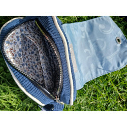 Sac Disco "Fleur Bleu"