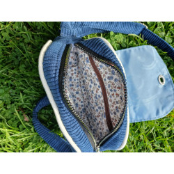 Sac Disco "Fleur Bleu"
