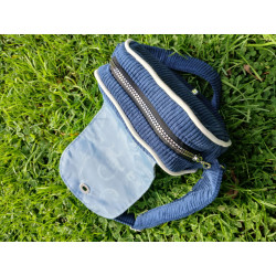 Sac Disco "Fleur Bleu"