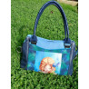 Sac en cuir "Fille aux fleurs"