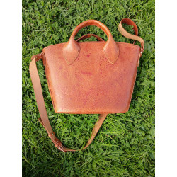 Sac en cuir modèle panier