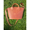 Sac en cuir modèle panier