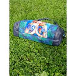 Sac en cuir "Fille aux fleurs"