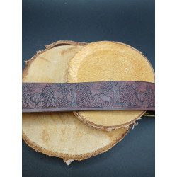 Ceinture "Forêt" Acajou
