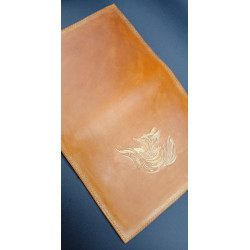 Couvre livre renard Cuir