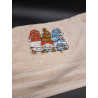 Serviette Gnomes de Noël