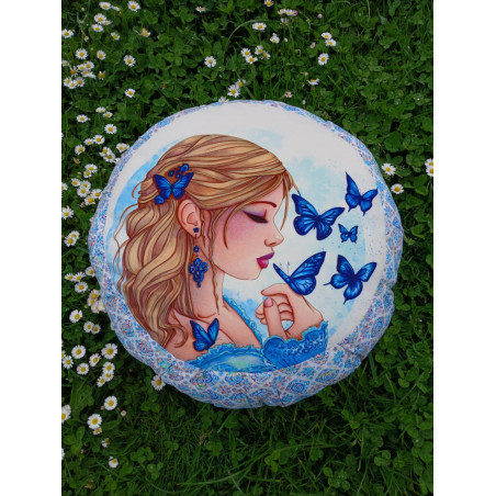Zafu Fille aux papillon