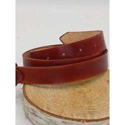 Ceinture cuir Classique Acajou