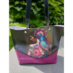 Sac Samba "Femme Paon"